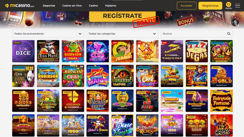 MiCasino Online: Una experiencia completa de videojuegos