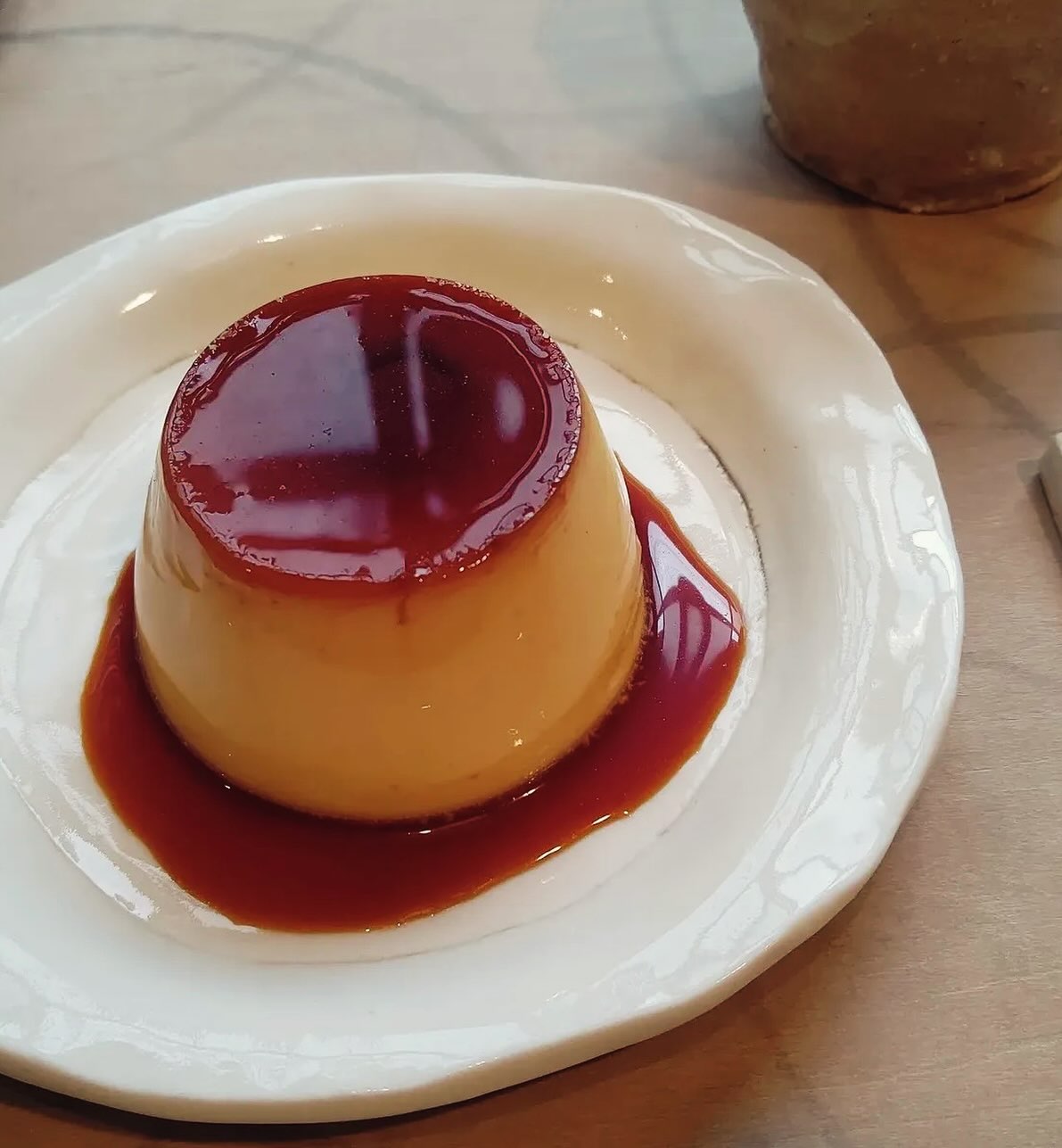 CAFEホトリでいただいたプリン(公式Instagramより)