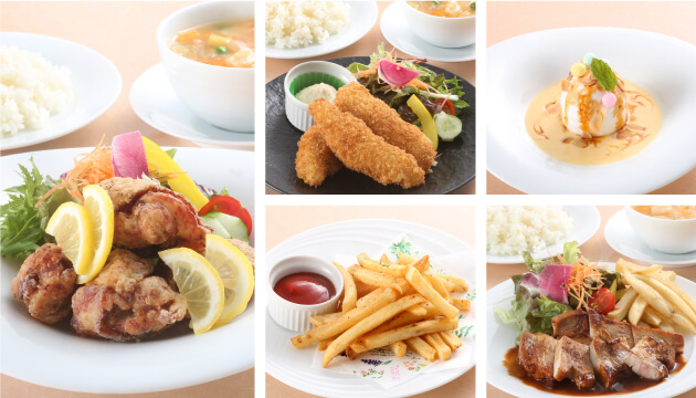 ランチメニューの数々(公式サイトより)