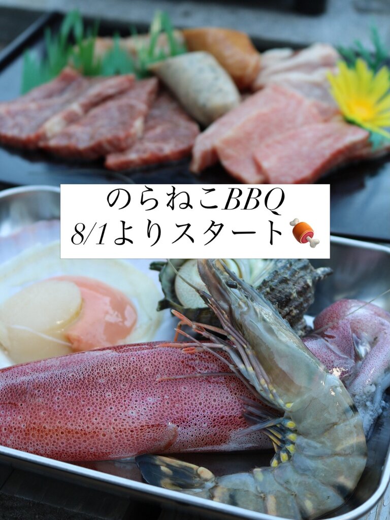 のらねこBBQの黒毛和牛と海鮮の盛り合わせ（公式Instagramより）