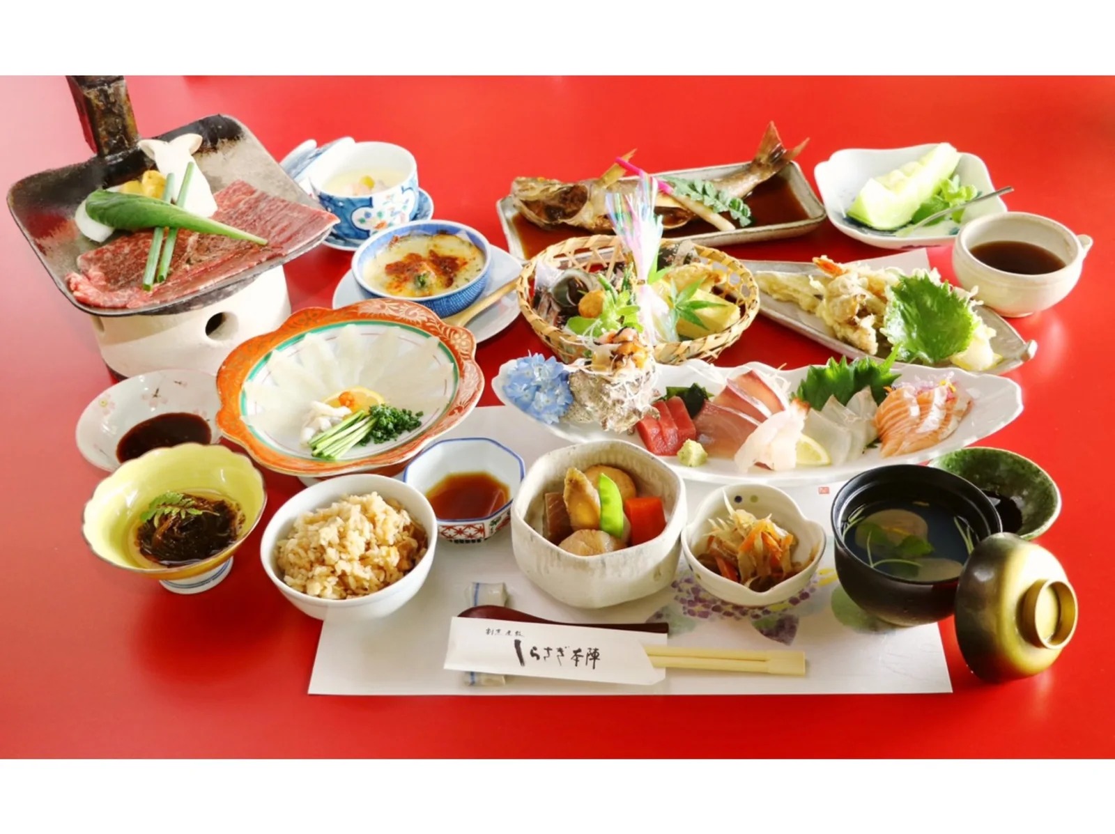しらさぎ本陣の会席料理(公式サイトより)